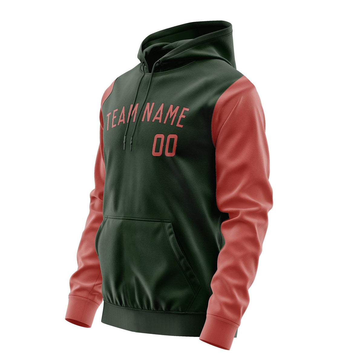 Custom Dark Green Copper Rose Hoodie 0606292906B31729