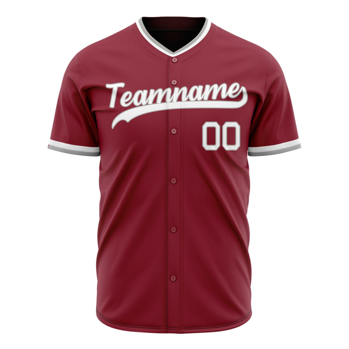 Custom Maroon Baseball Jersey (With White Color)