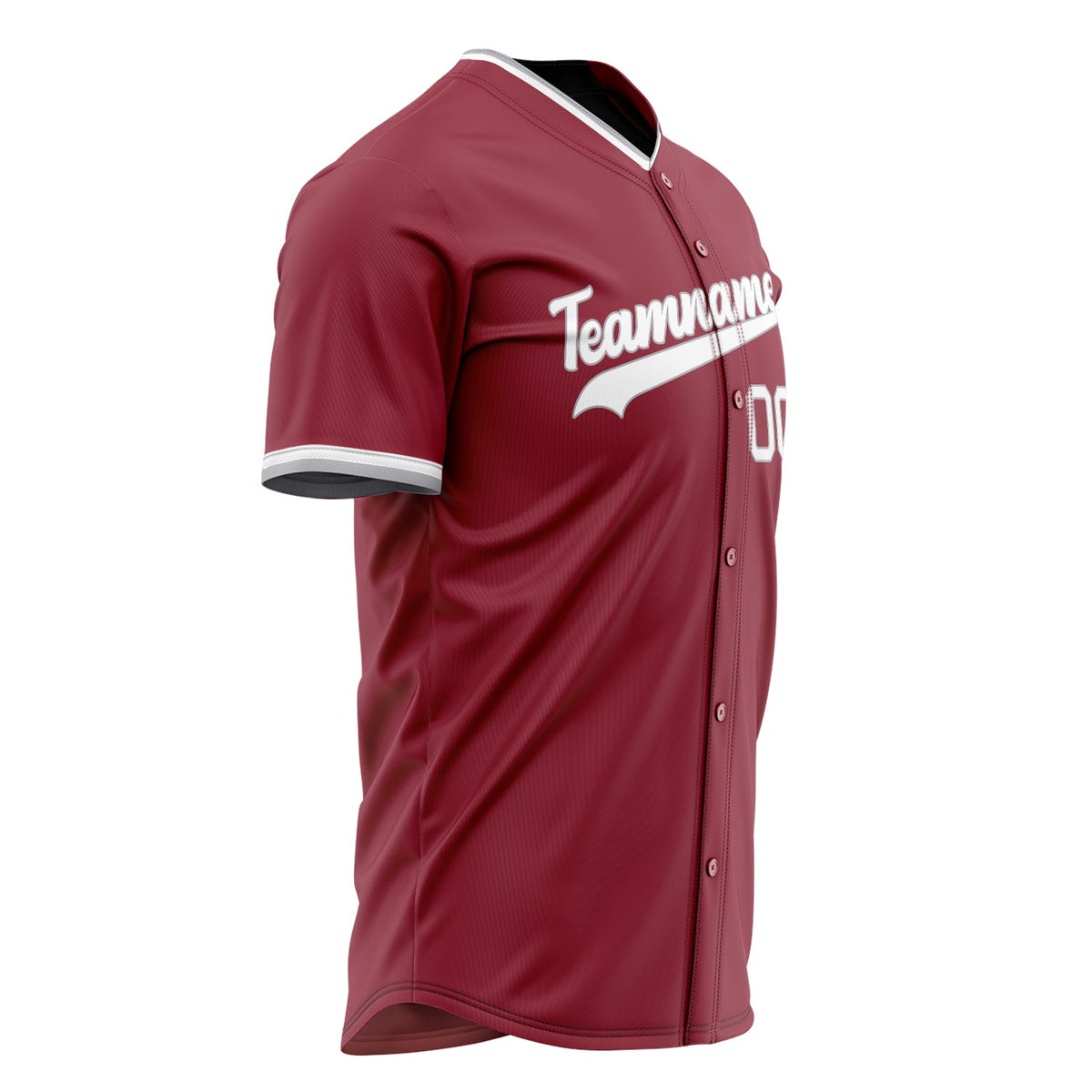 Custom Maroon Baseball Jersey (With White Color)