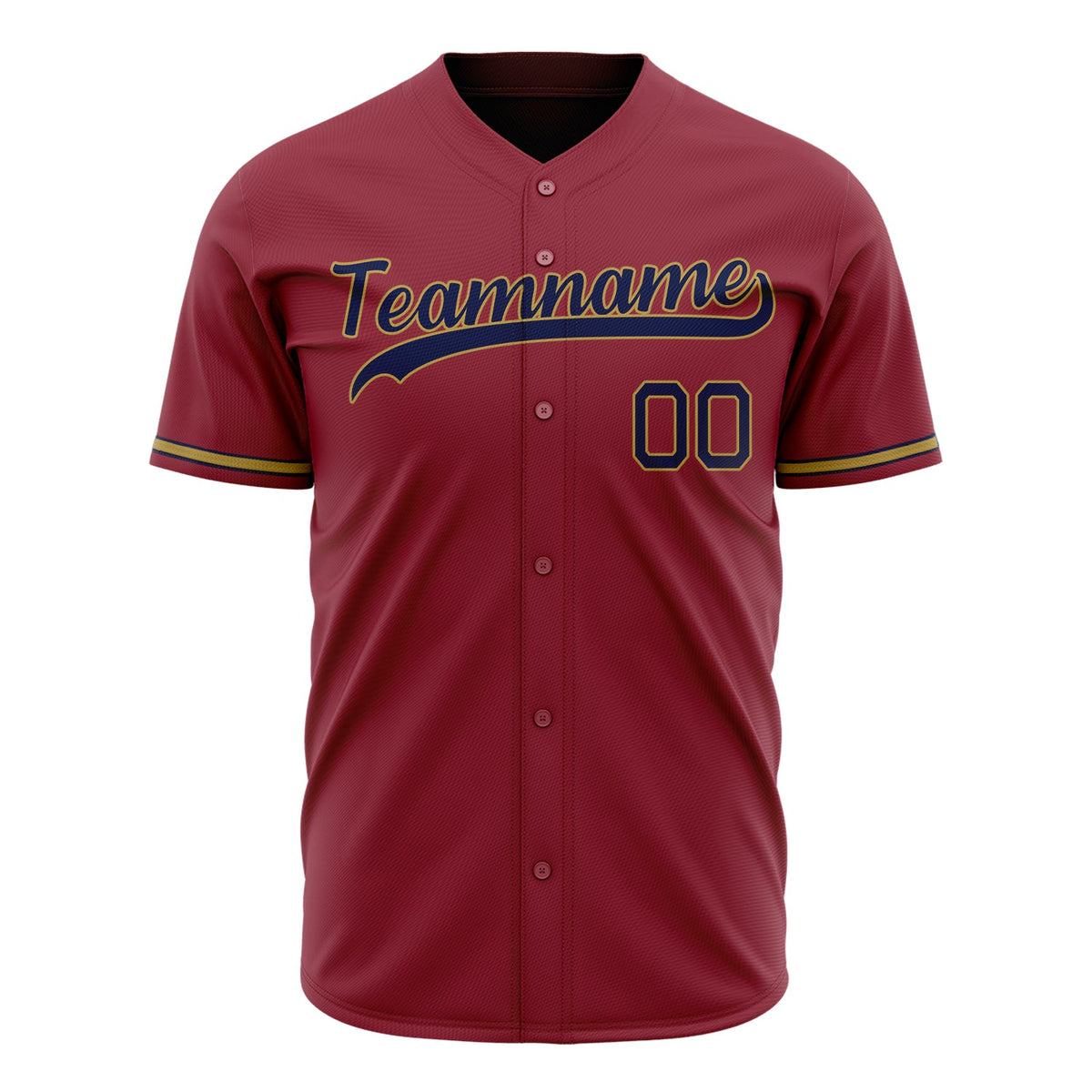 Custom Maroon Baseball Jersey (With Navy Color)