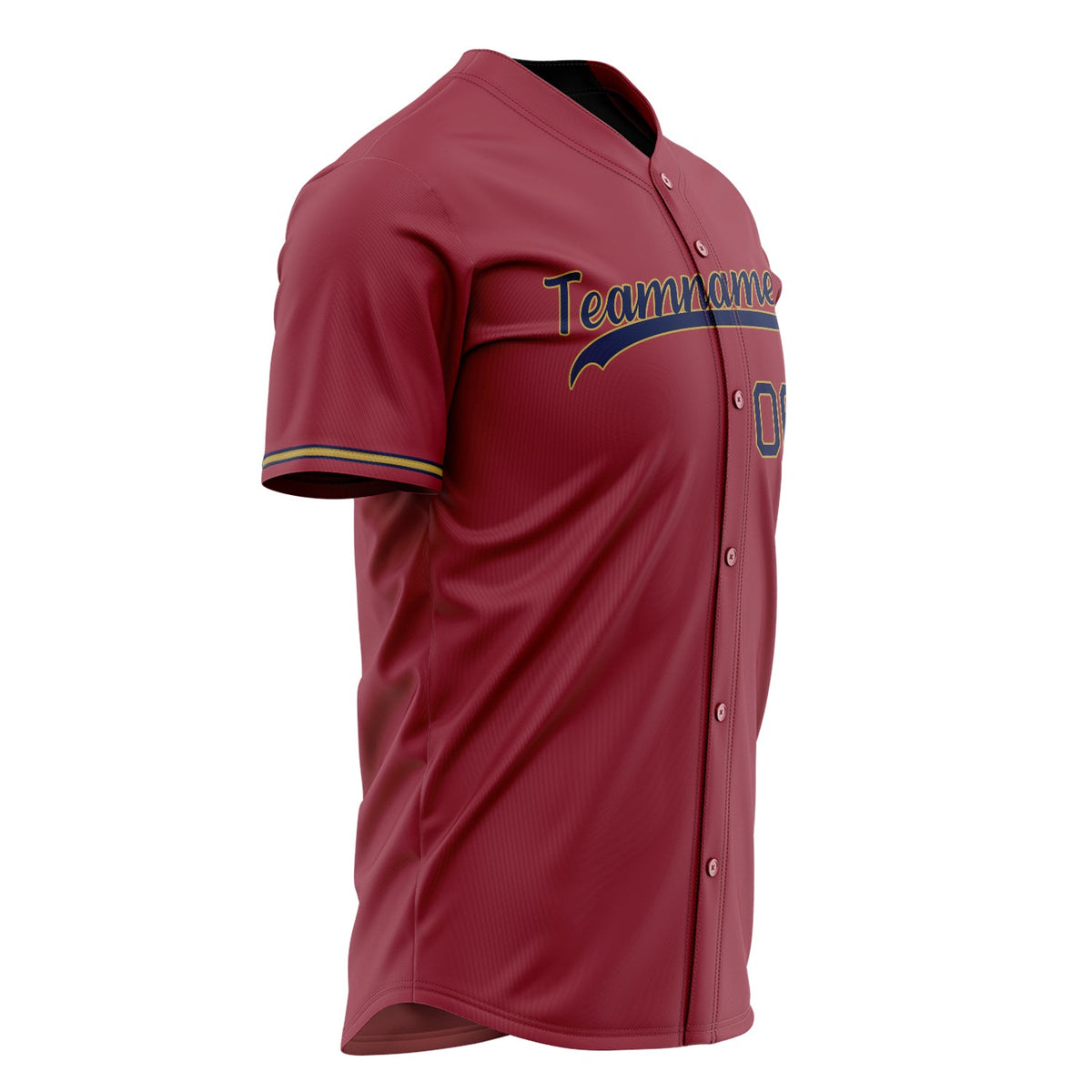 Custom Maroon Baseball Jersey (With Navy Color)