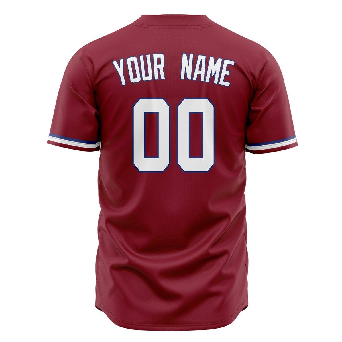 Custom Maroon Baseball Jersey (With White Color)