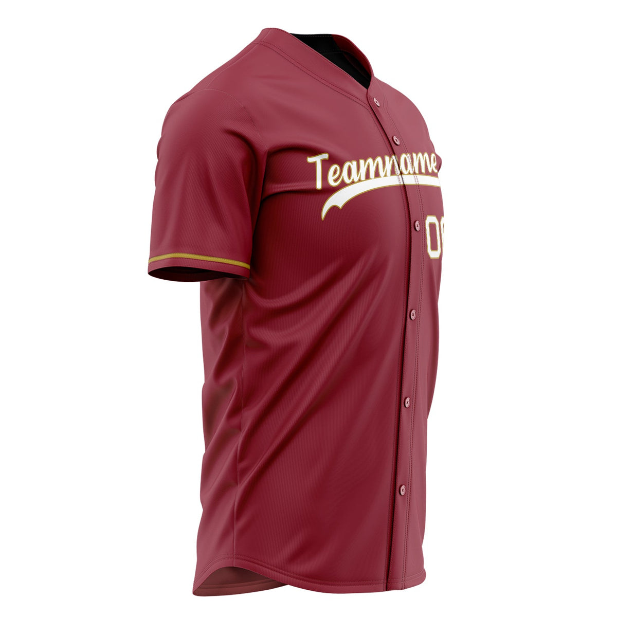 Custom Maroon Baseball Jersey (With White Color)