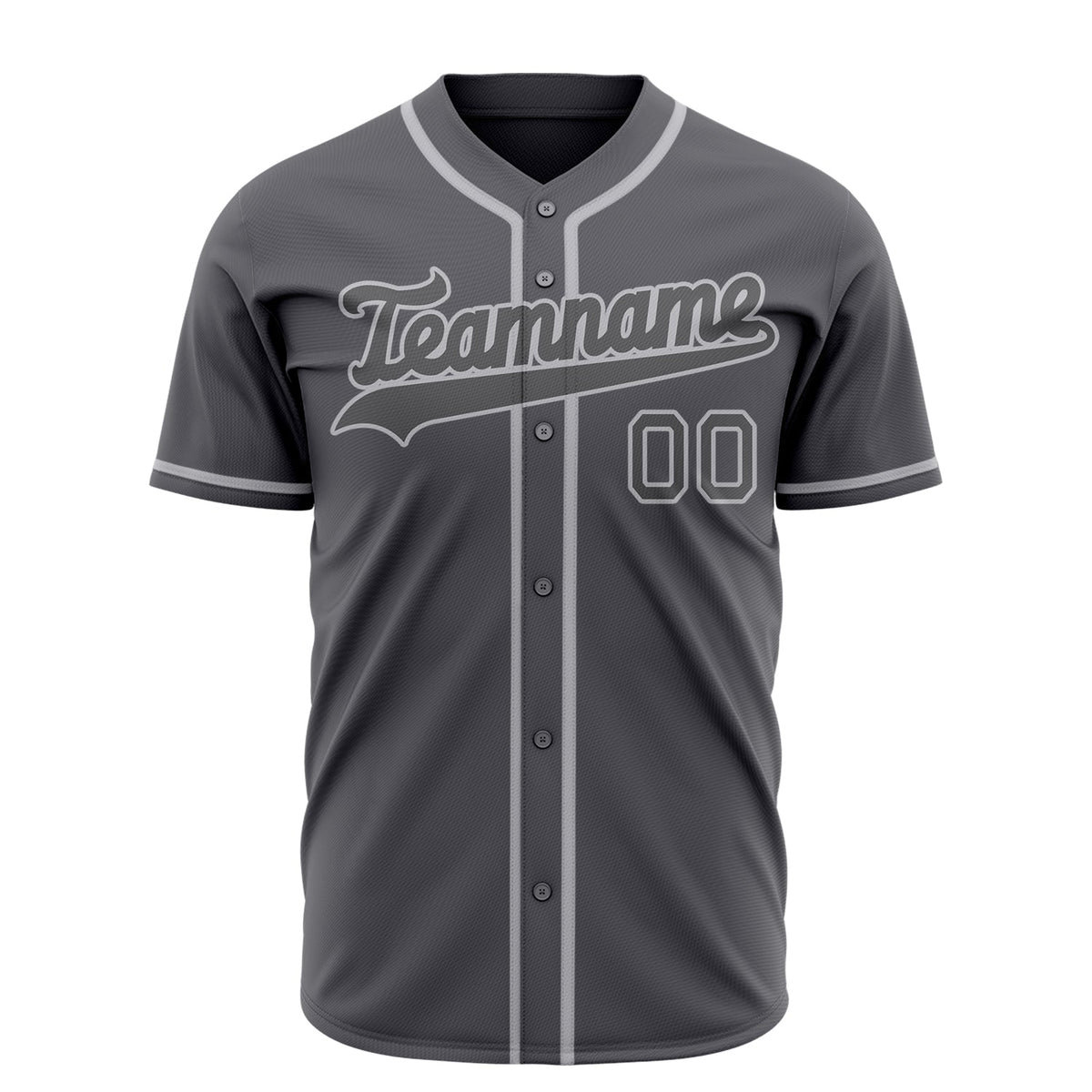 Custom Steel Gray Baseball Jersey (With Gray Color)