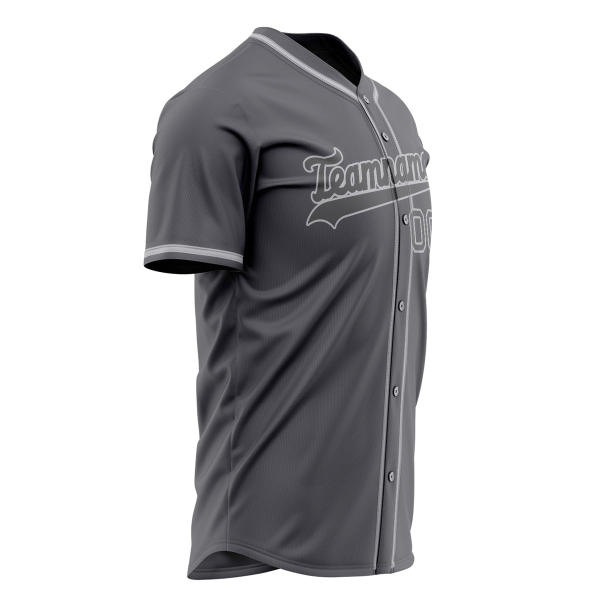 Custom Steel Gray Baseball Jersey (With Gray Color)