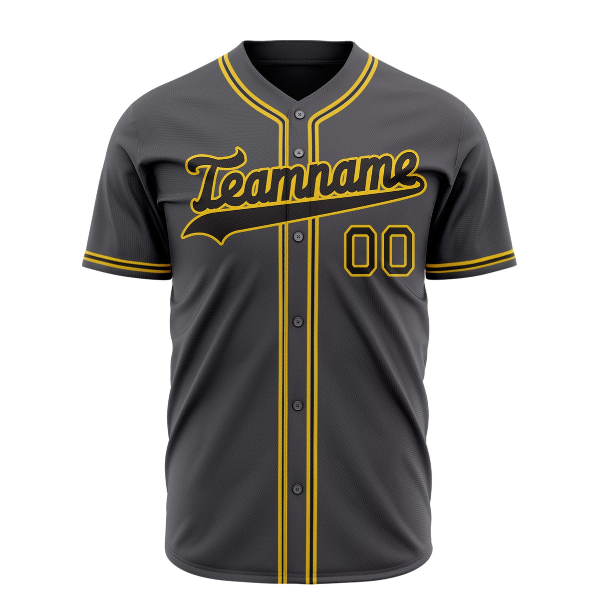 Custom Steel Gray Baseball Jersey (With Black Color)