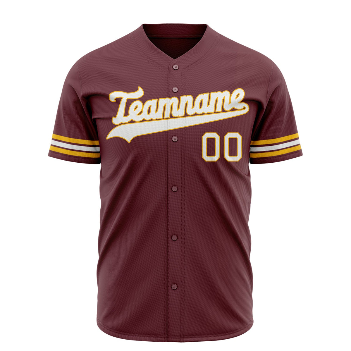 Custom Crimson Baseball Jersey (With White Color)