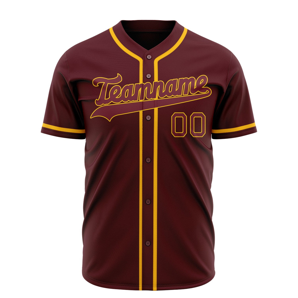 Custom Burgundy Baseball Jersey (With Red Color)