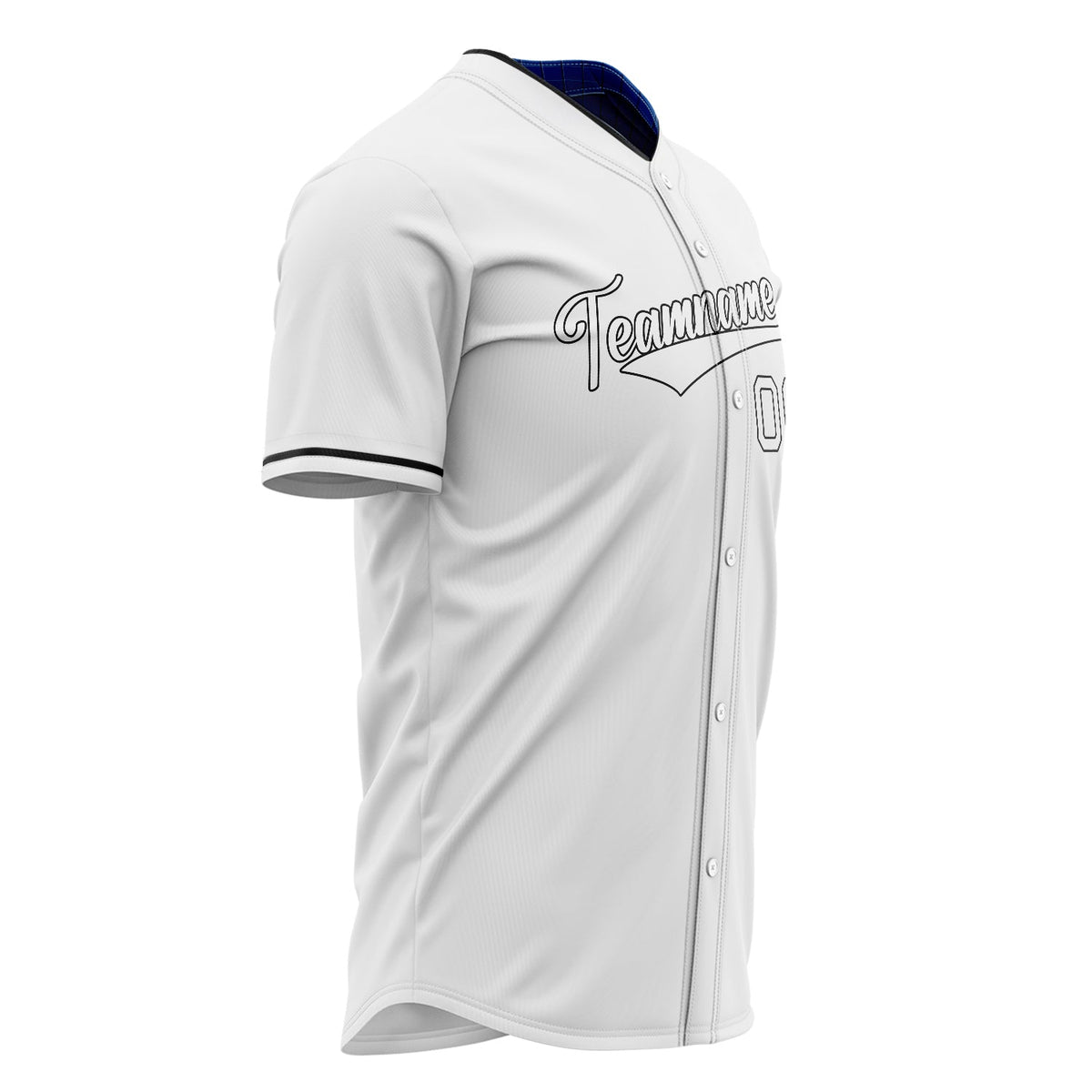 Custom White Baseball Jersey (With Black Color)