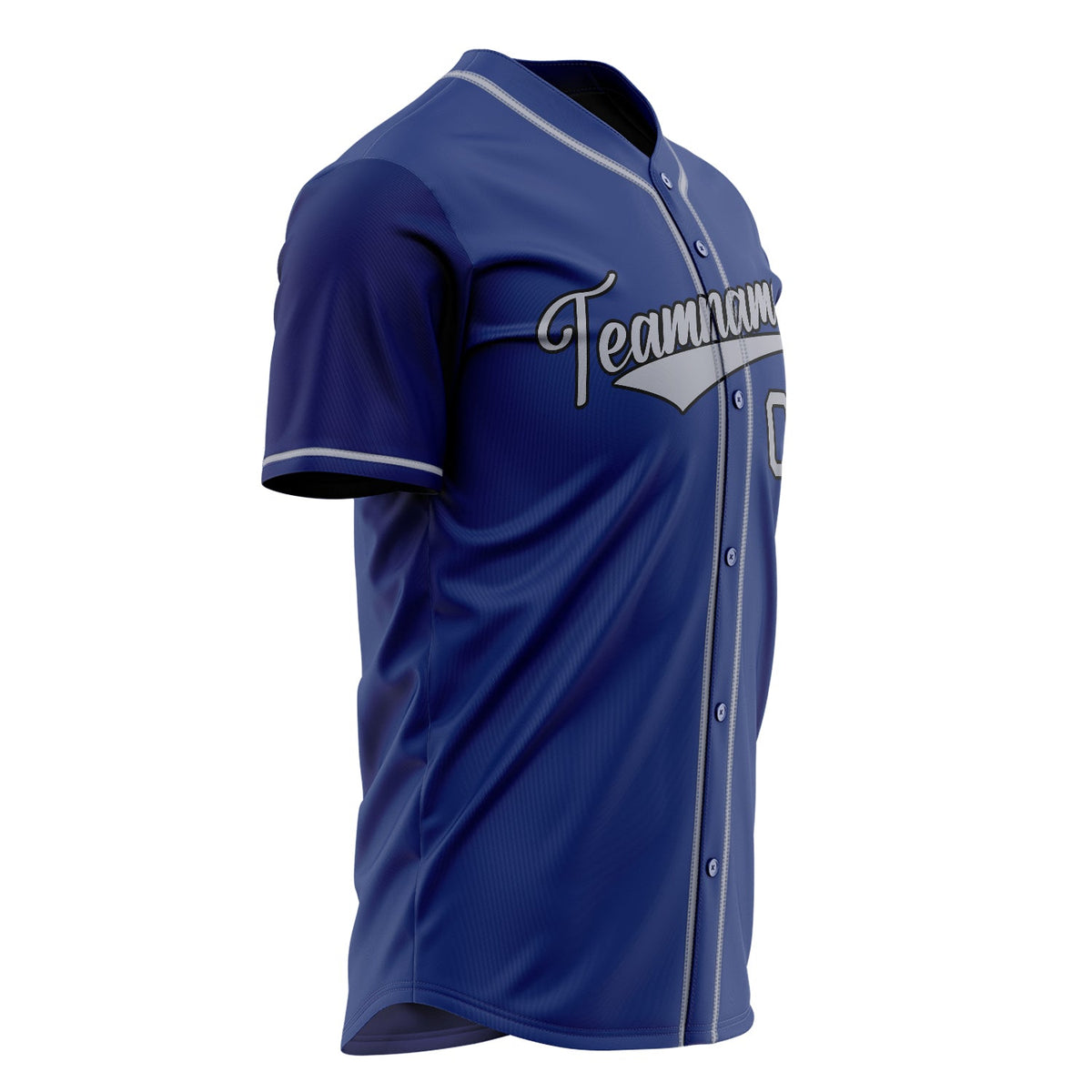 Custom Royal Baseball Jersey (With Gray Color)