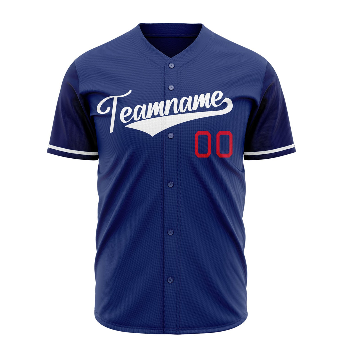 Custom Royal Baseball Jersey (With White Color)