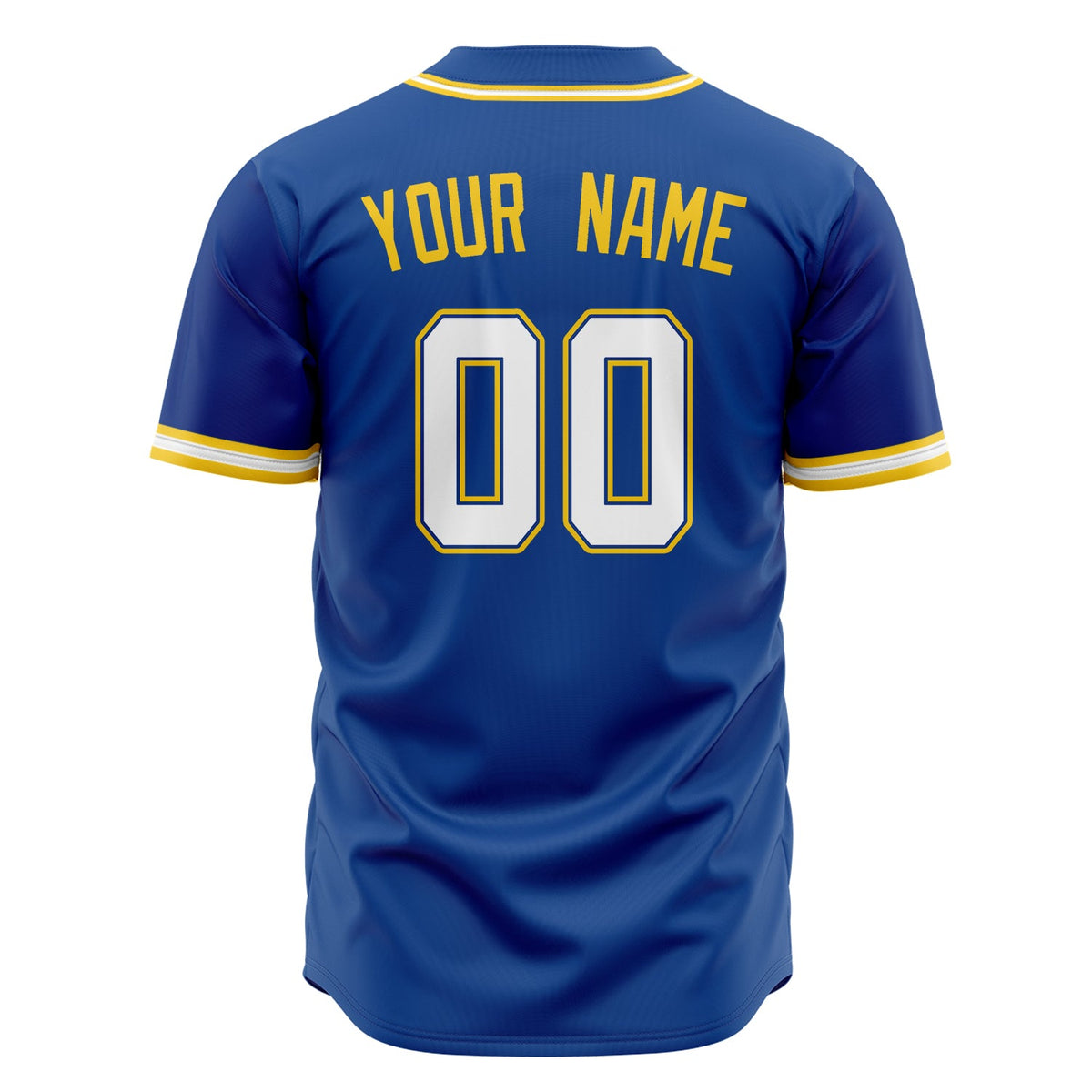 Custom Royal Baseball Jersey (With White Color)