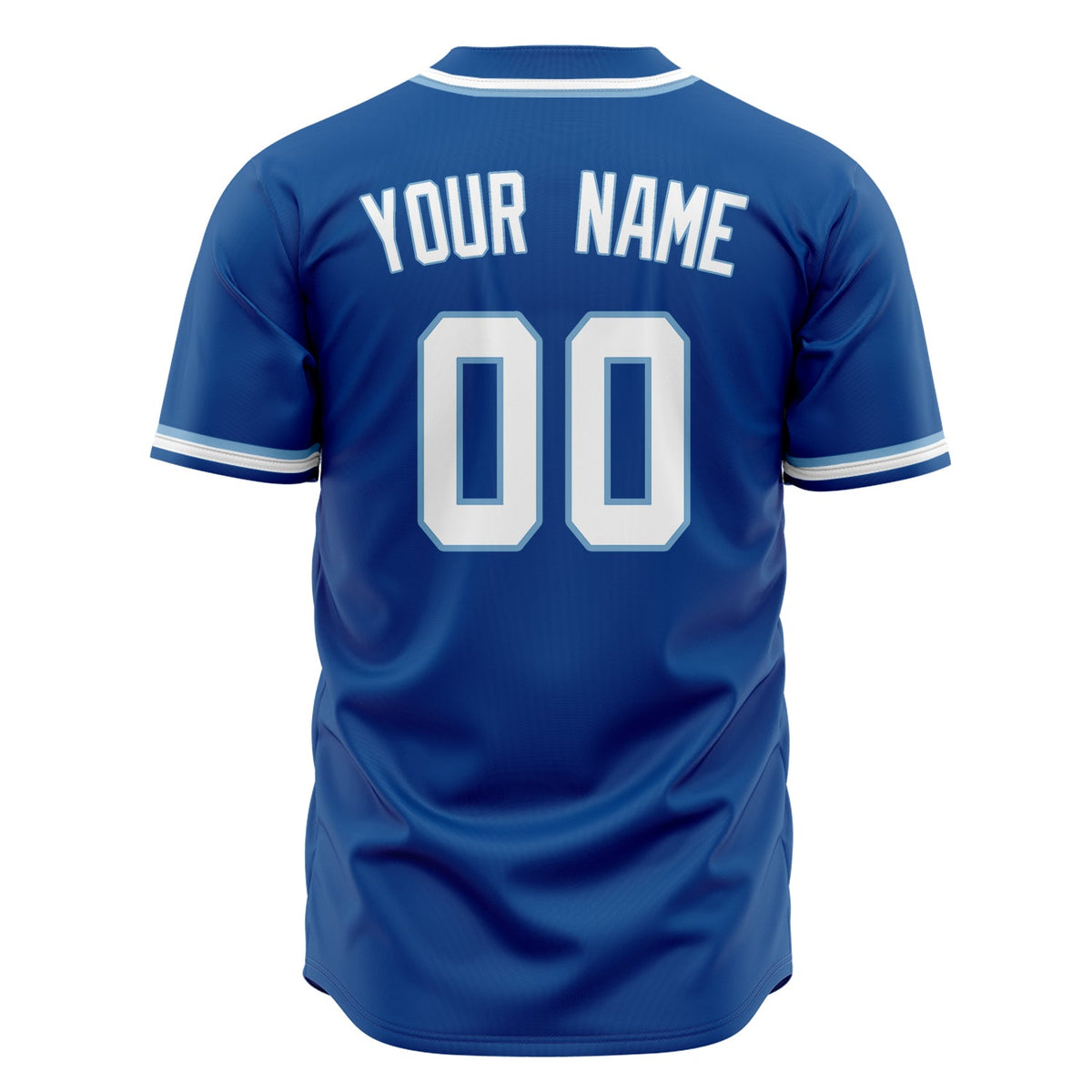 Custom Royal Baseball Jersey (With White Color)