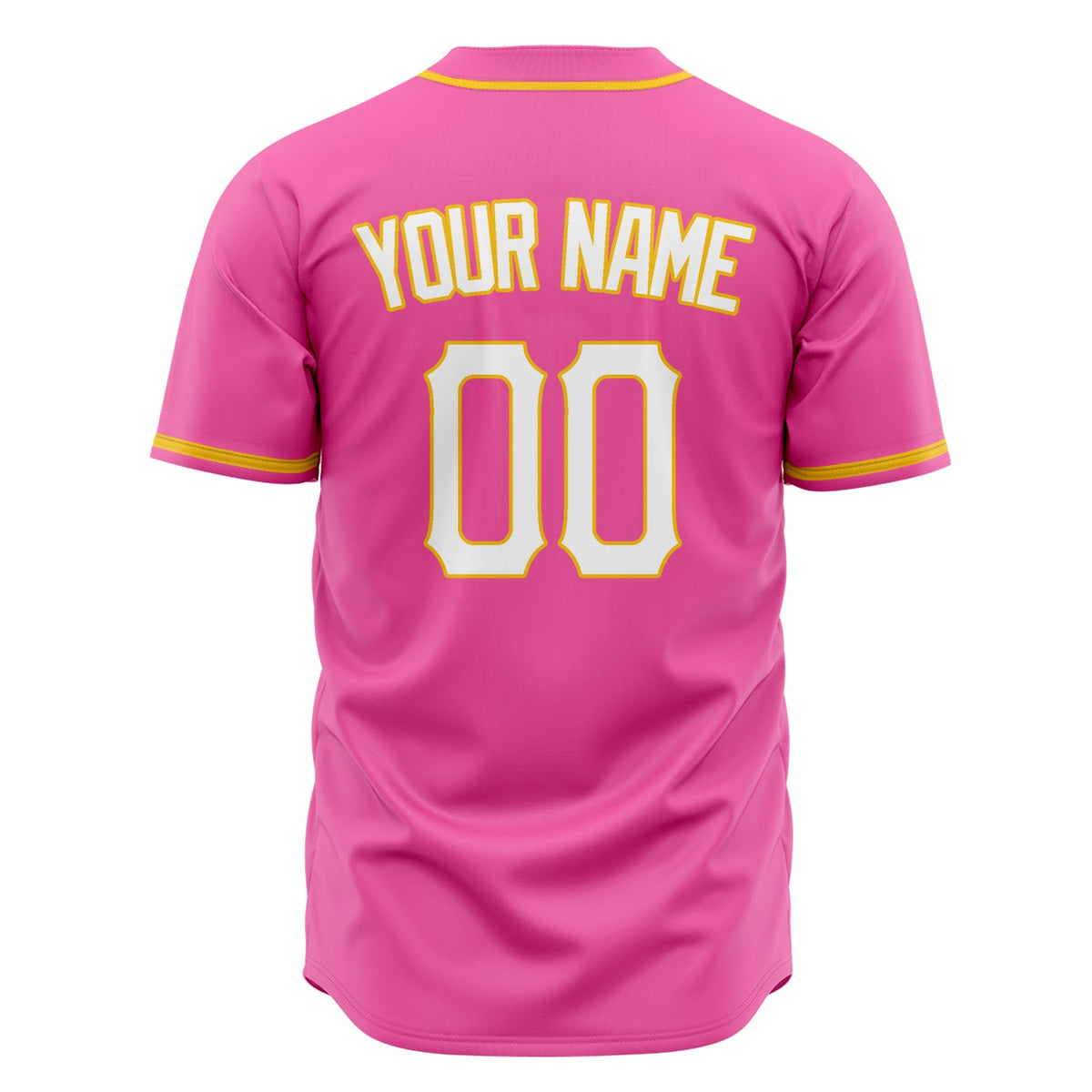 Custom Pink Baseball Jersey (With White Color)