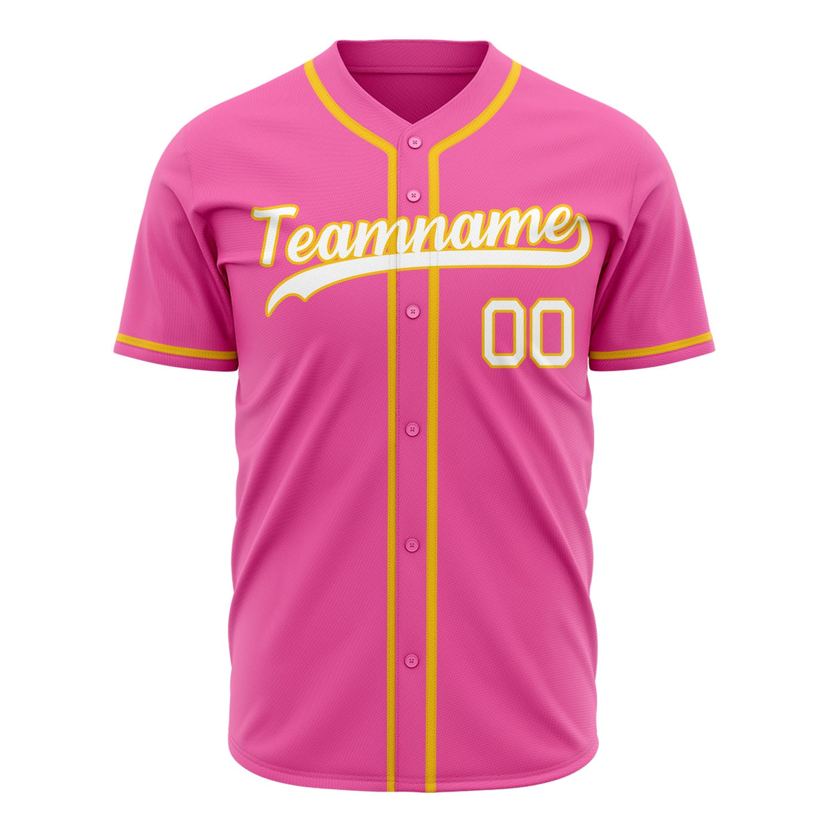 Custom Pink Baseball Jersey (With White Color)