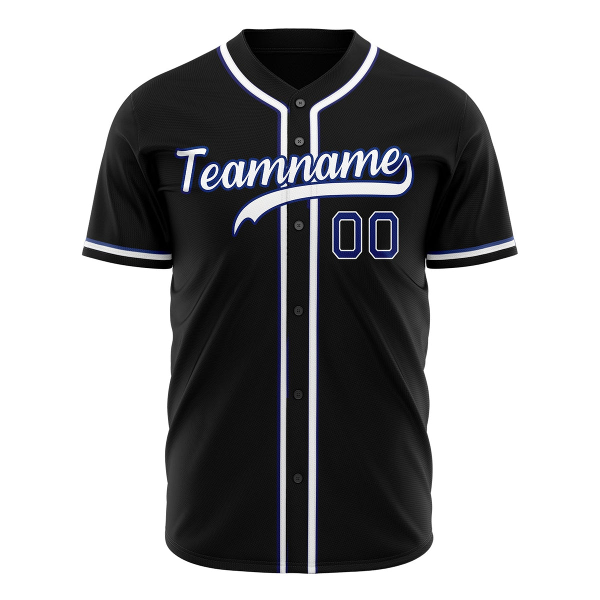 Custom Black Baseball Jersey (With White Color)