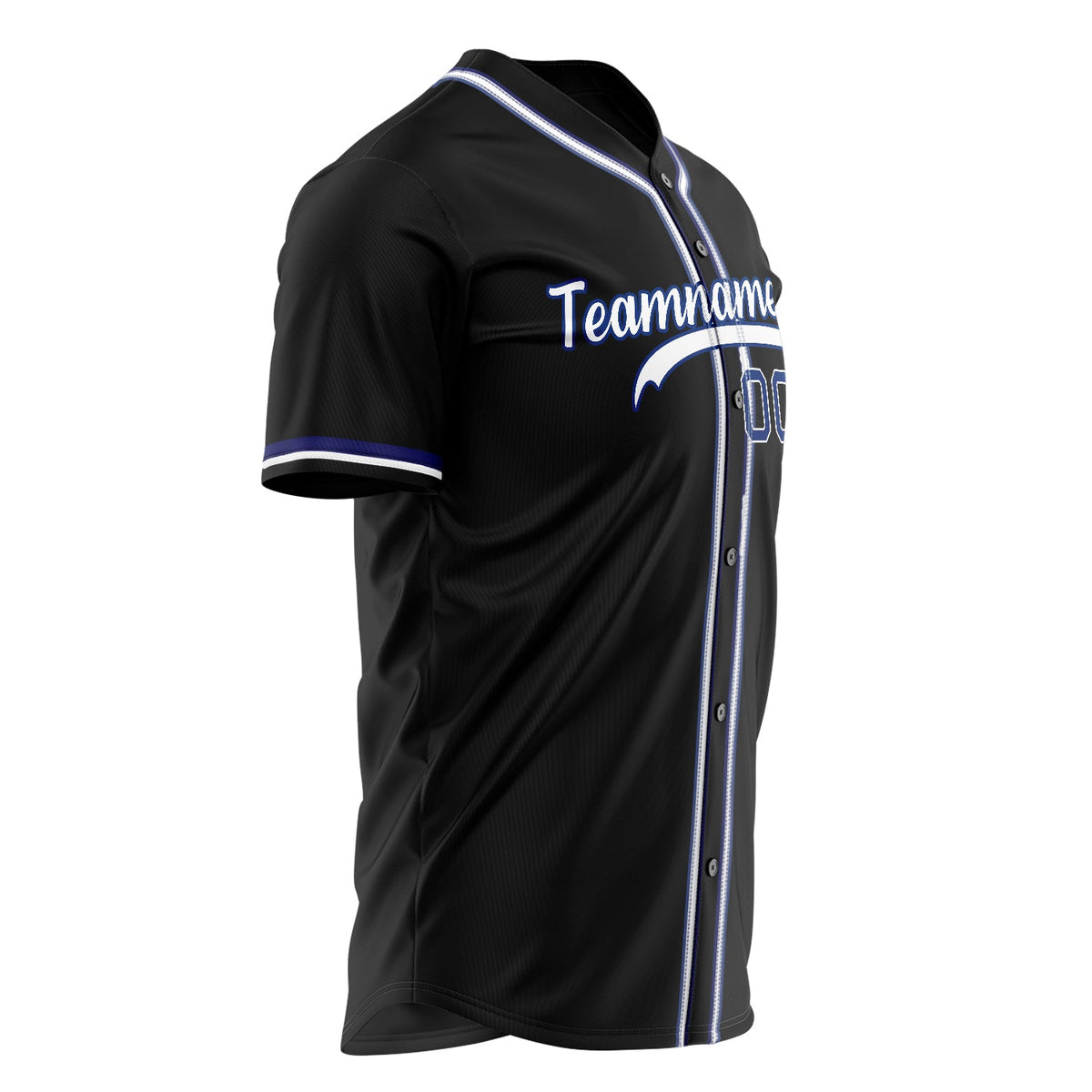 Custom Black Baseball Jersey (With White Color)