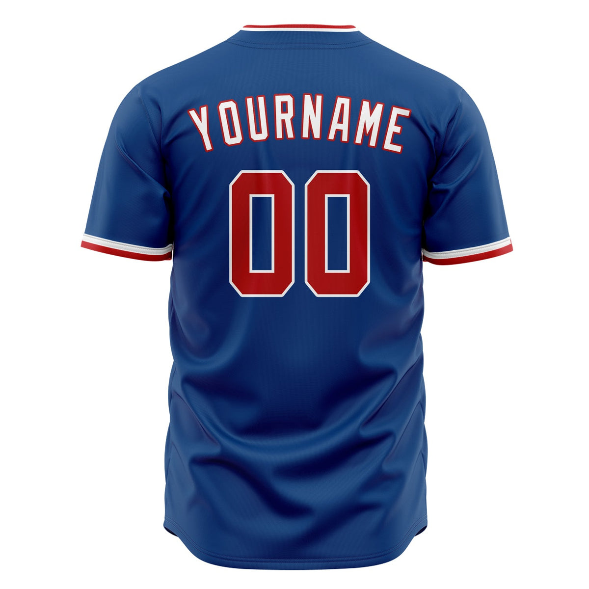 Custom Blue Baseball Jersey (With White Color)