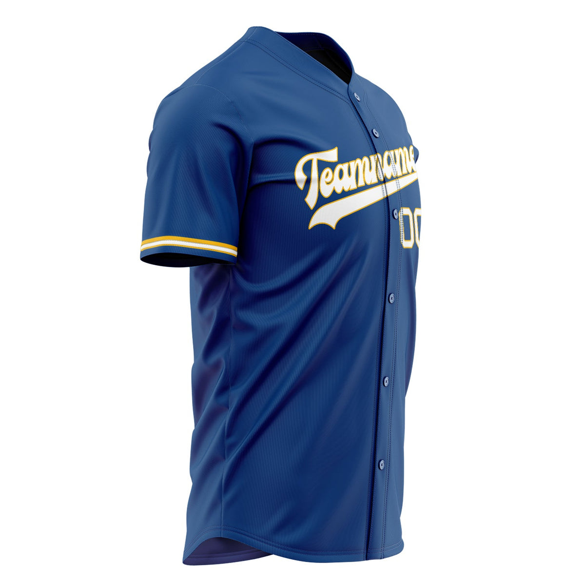 Custom Blue Baseball Jersey (With White Color)