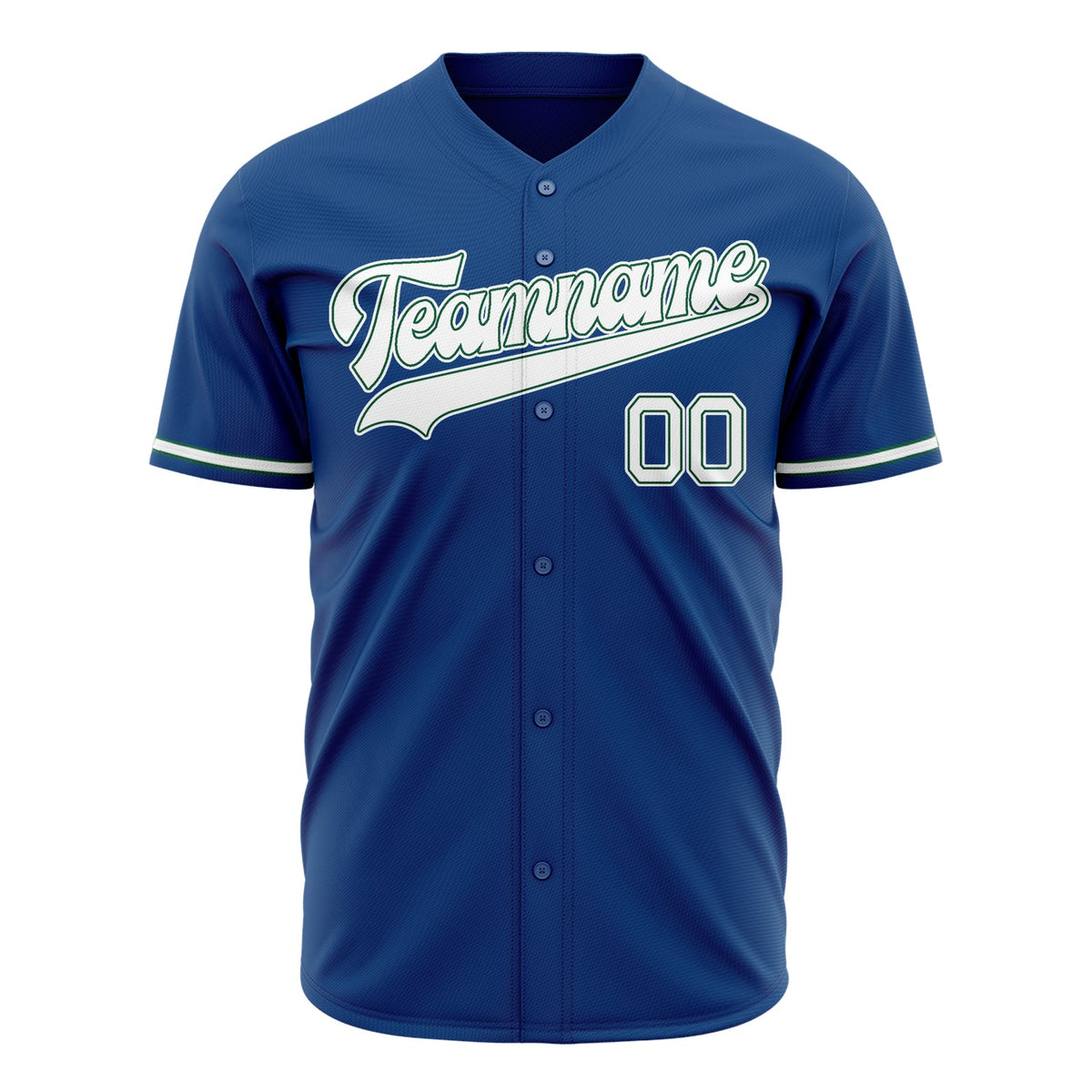 Custom Blue Baseball Jersey (With White Color)