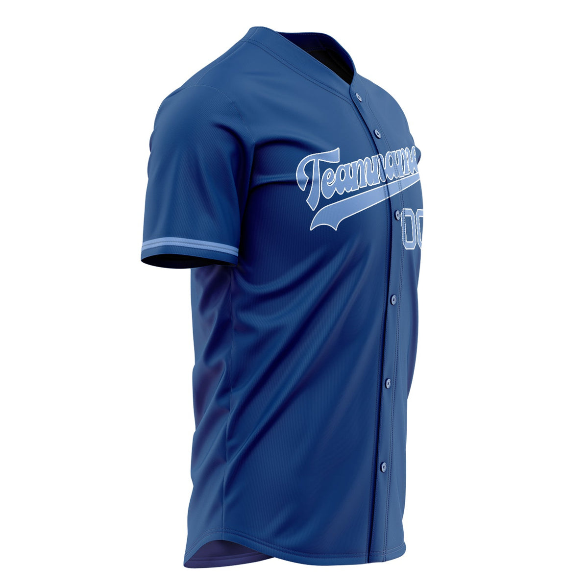 Custom Blue Baseball Jersey (With Light Blue Color)