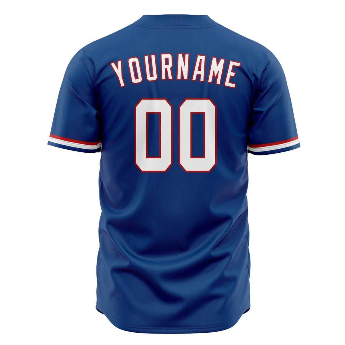 Custom Blue Baseball Jersey (With White Color)