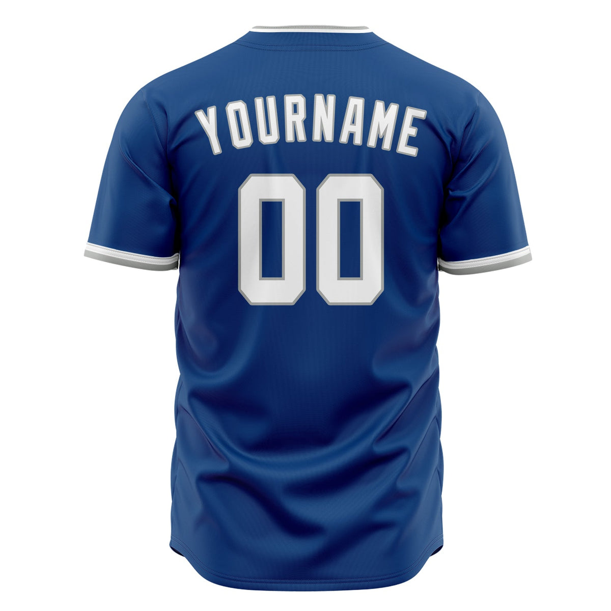 Custom Blue Baseball Jersey (With White Color)