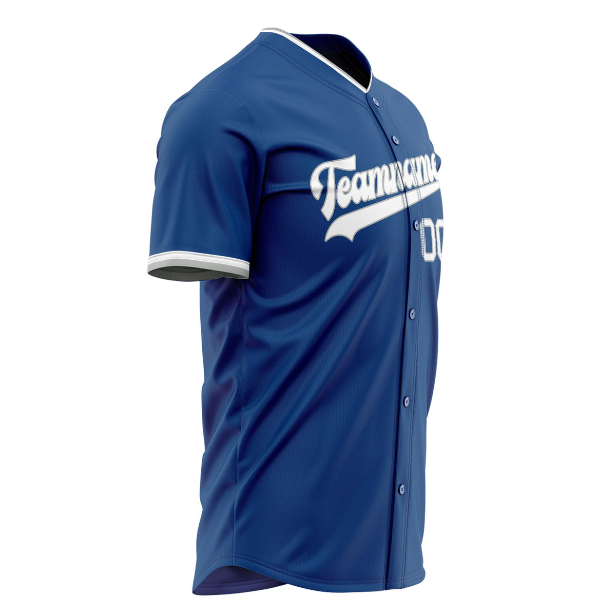 Custom Blue Baseball Jersey (With White Color)