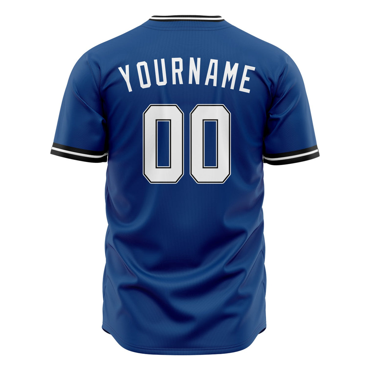 Custom Blue Baseball Jersey (With White Color)