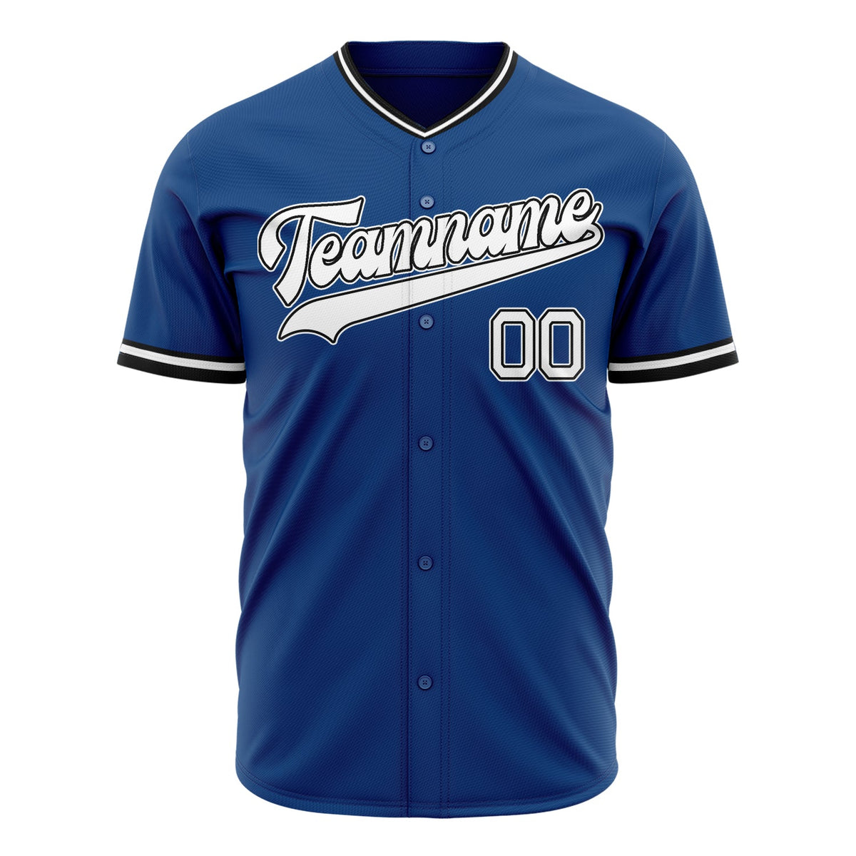 Custom Blue Baseball Jersey (With White Color)