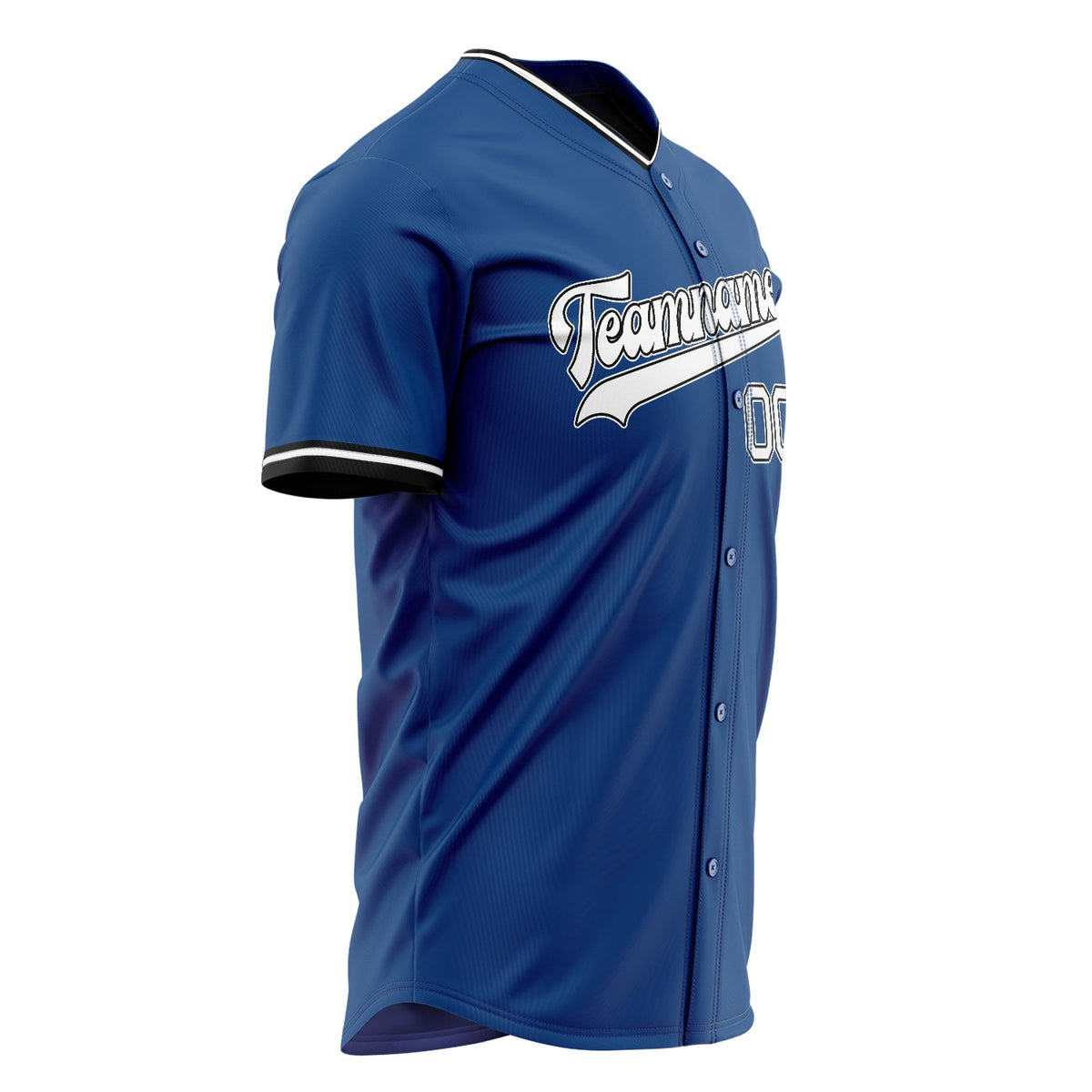 Custom Blue Baseball Jersey (With White Color)