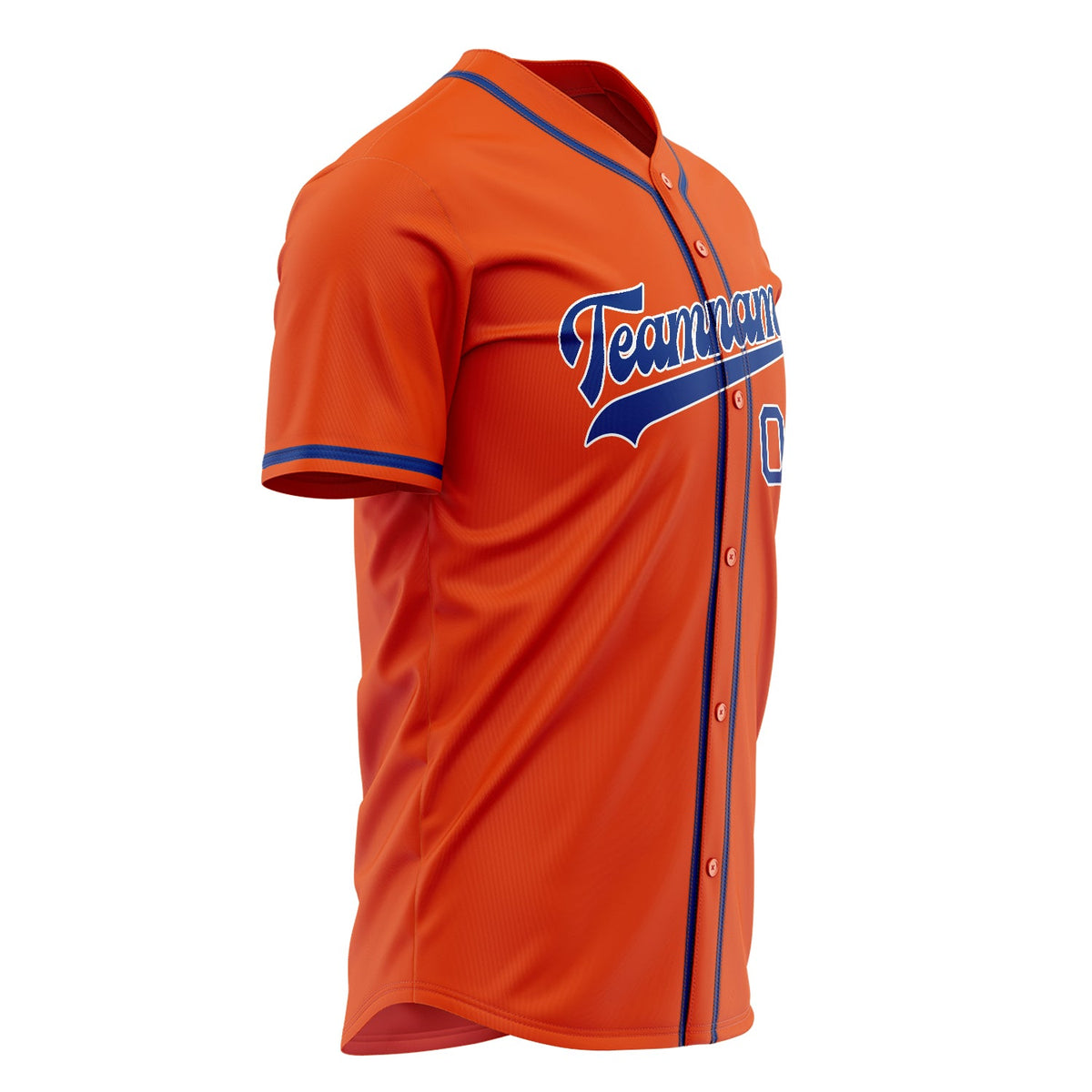 Custom Orange Baseball Jersey (With Royal Color)