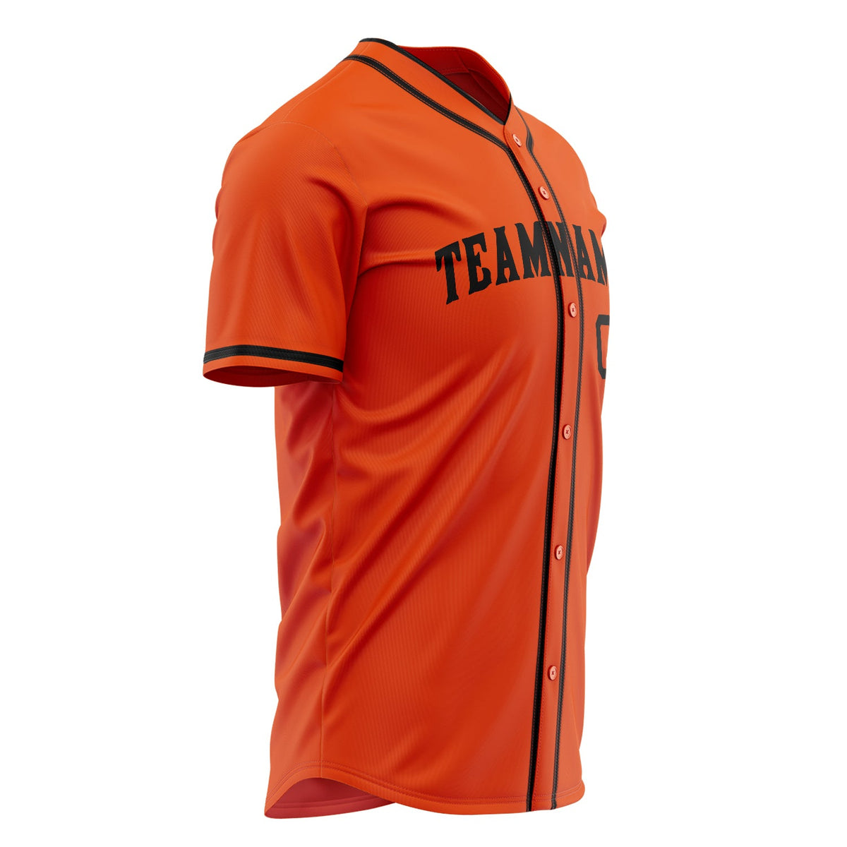 Custom Orange Baseball Jersey (With Black Color)