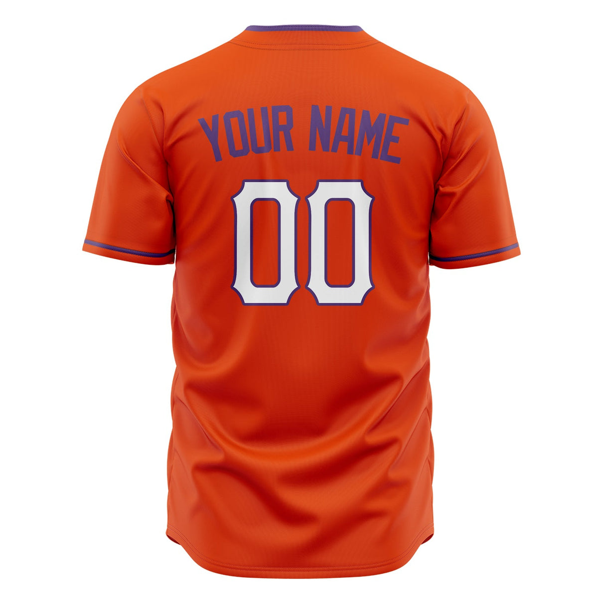 Custom Orange Baseball Jersey (With White Color)