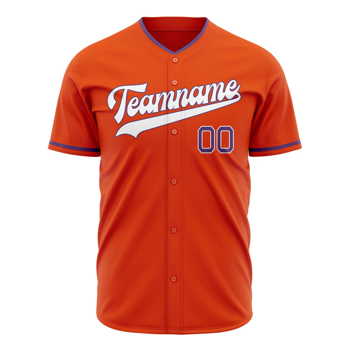 Custom Orange Baseball Jersey (With White Color)