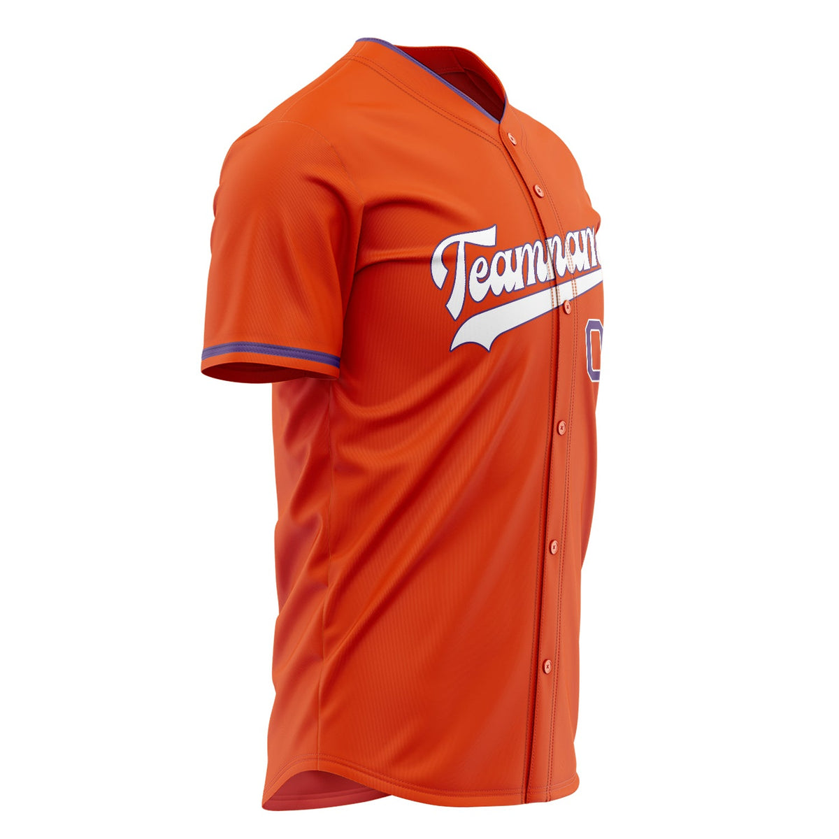 Custom Orange Baseball Jersey (With White Color)