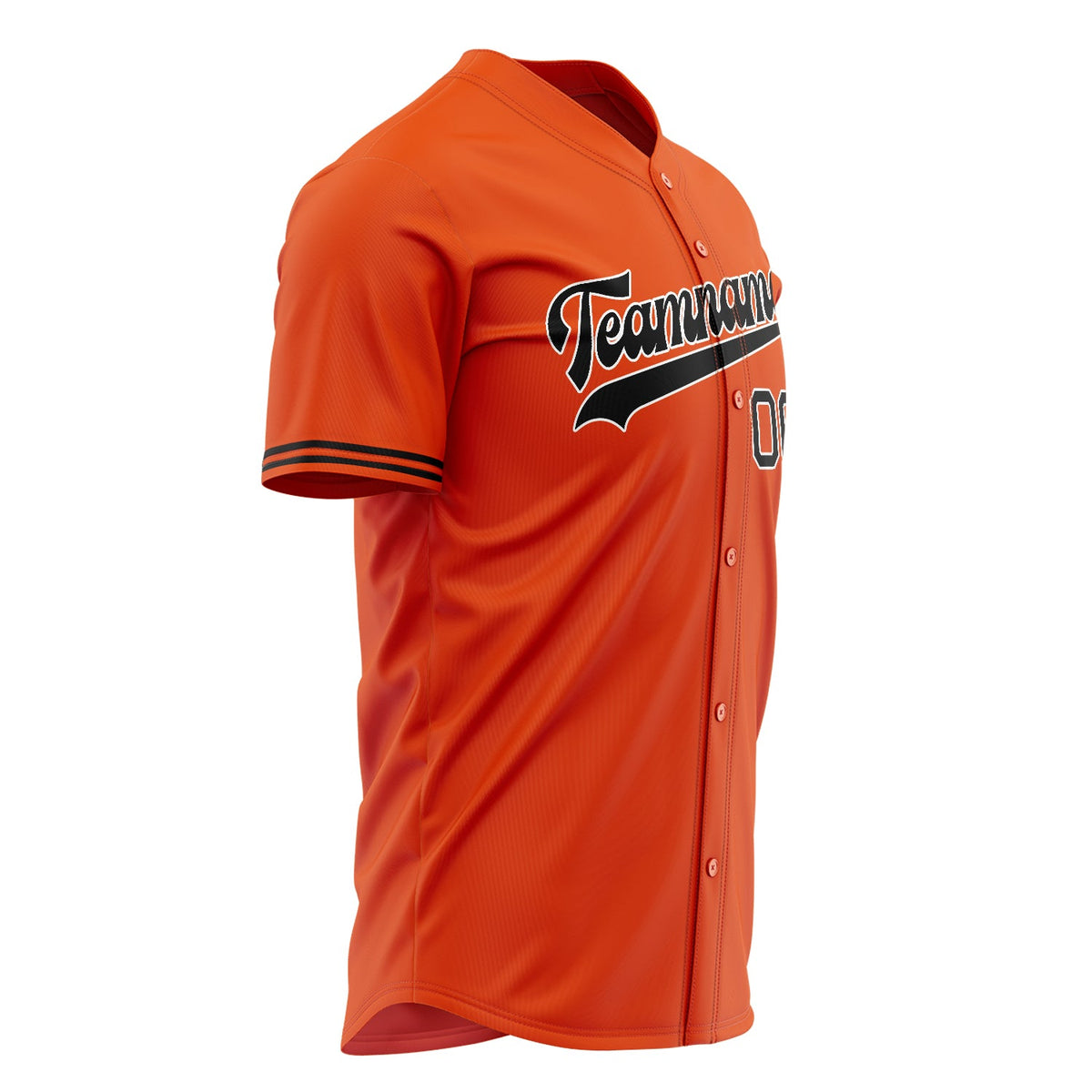 Custom Orange Baseball Jersey (With Black Color)