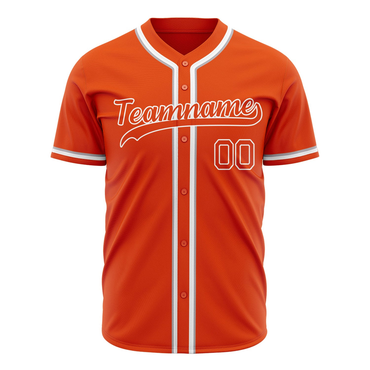 Custom Orange Baseball Jersey (With White Color)