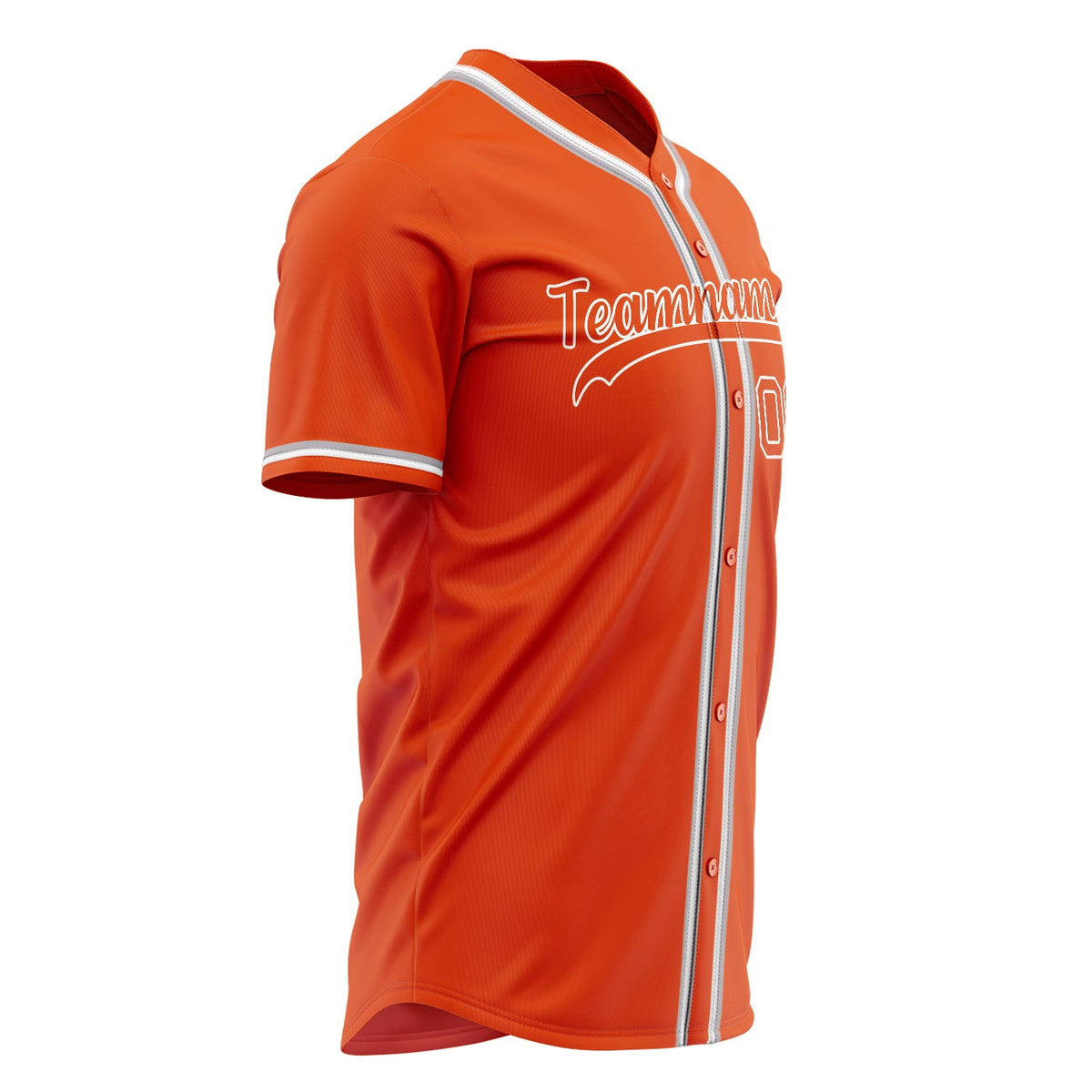 Custom Orange Baseball Jersey (With White Color)