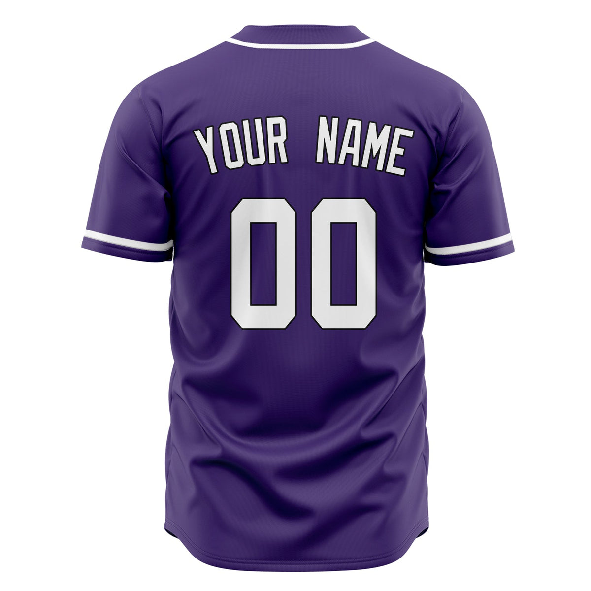 Custom Purple Baseball Jersey (With White Color)