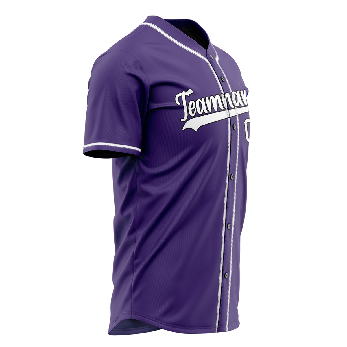 Custom Purple Baseball Jersey (With White Color)