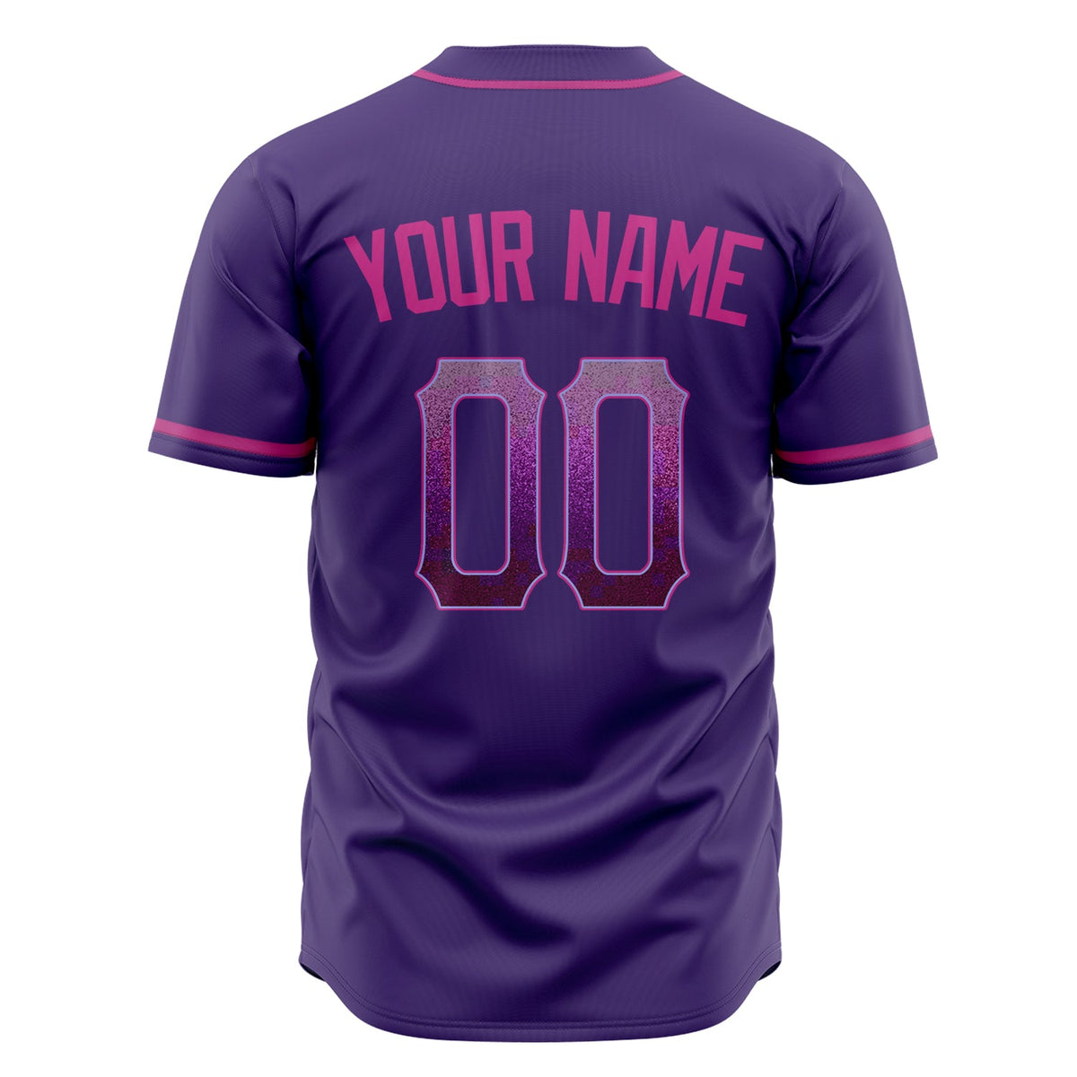 Custom Purple Baseball Jersey (With Pink Color)