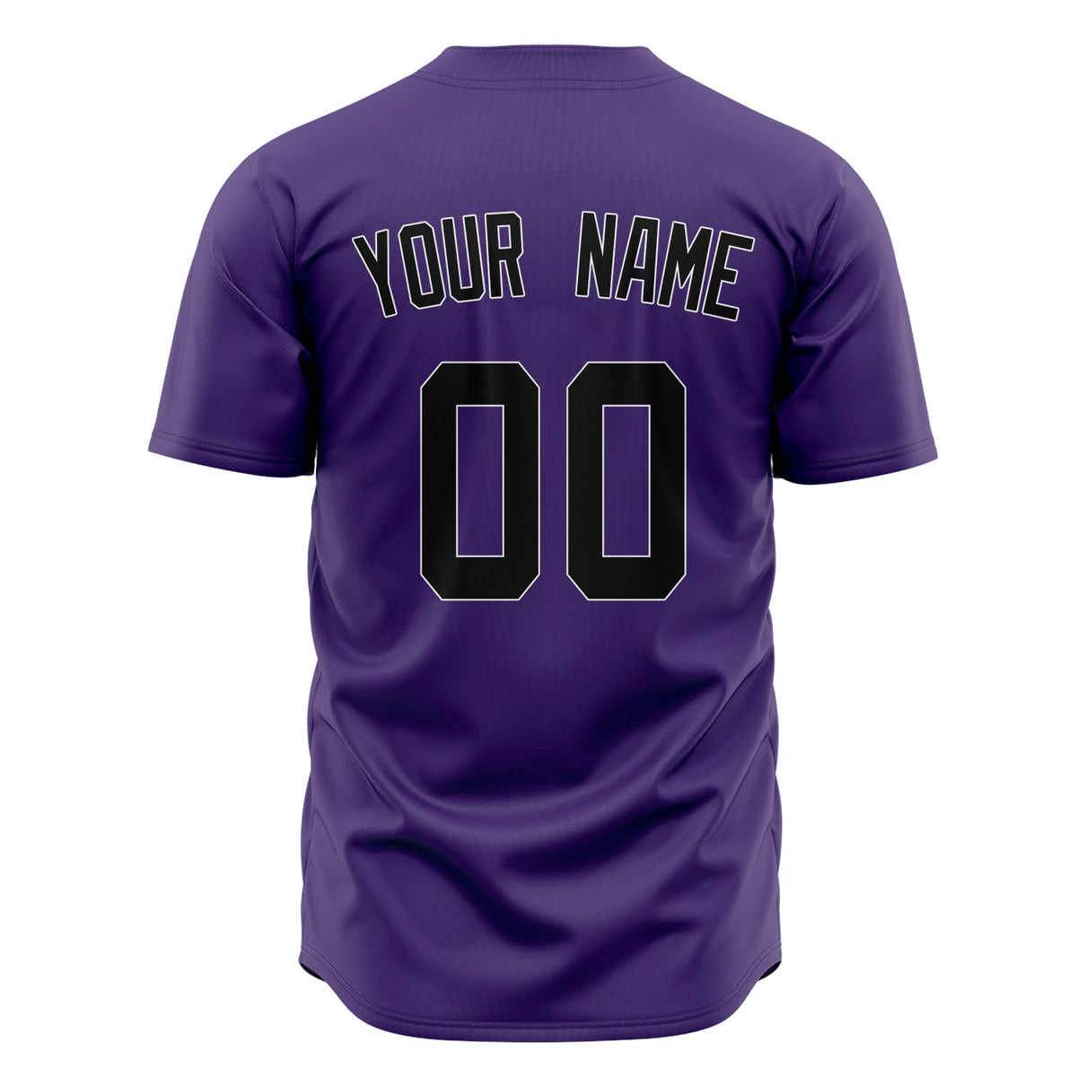 Custom Purple Baseball Jersey (With Black Color)