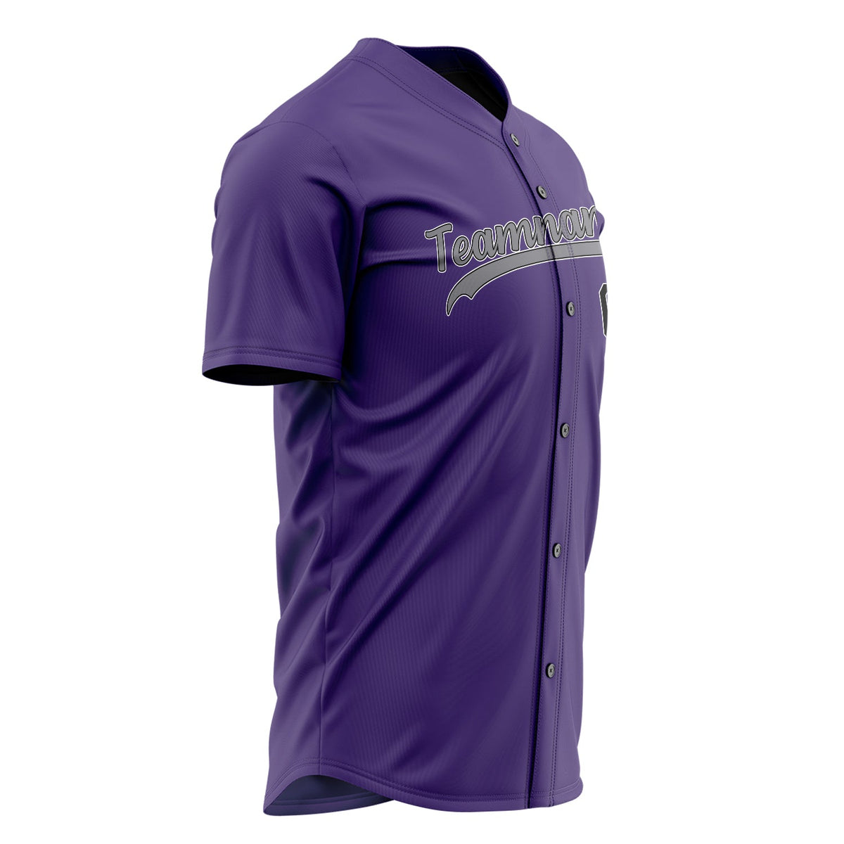 Custom Purple Baseball Jersey (With Black Color)