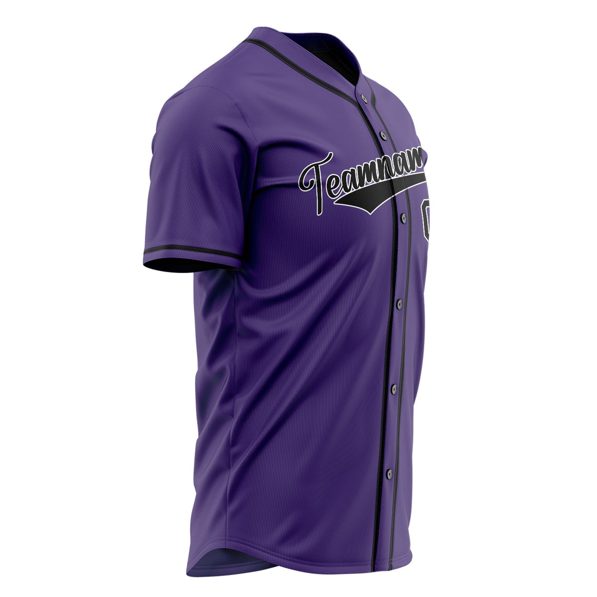 Custom Purple Baseball Jersey (With Black Color)