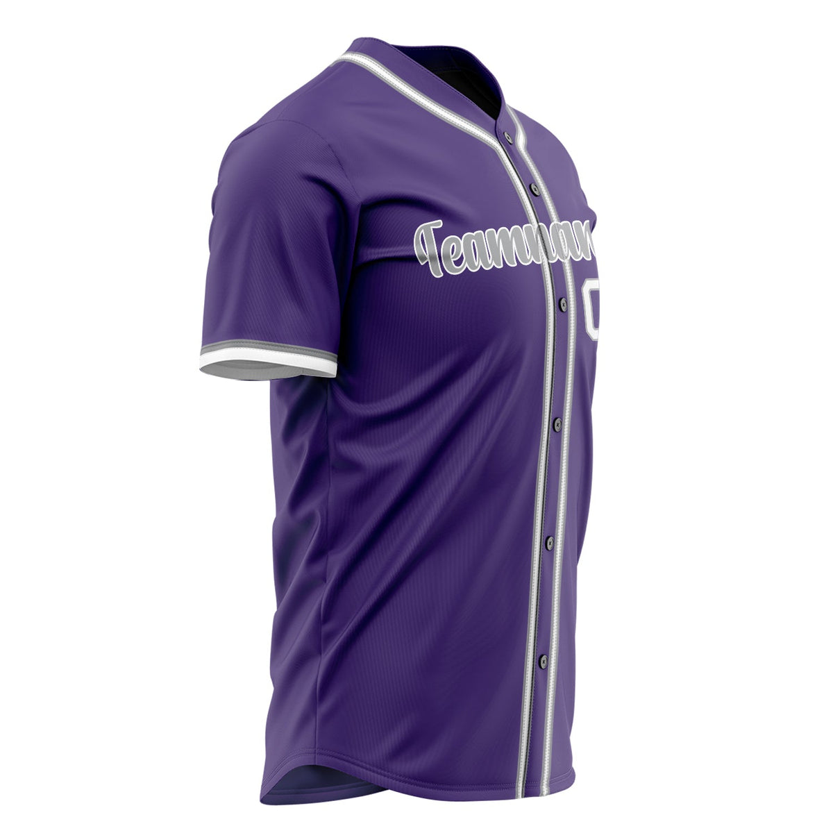 Custom Purple Baseball Jersey (With White Color)