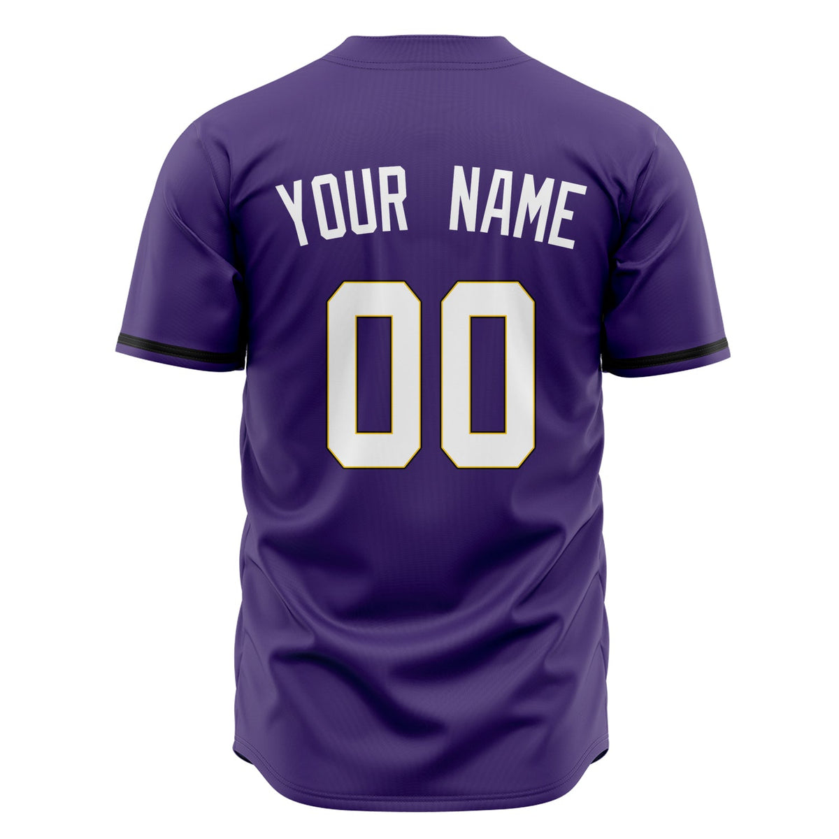 Custom Purple Baseball Jersey (With White Color)