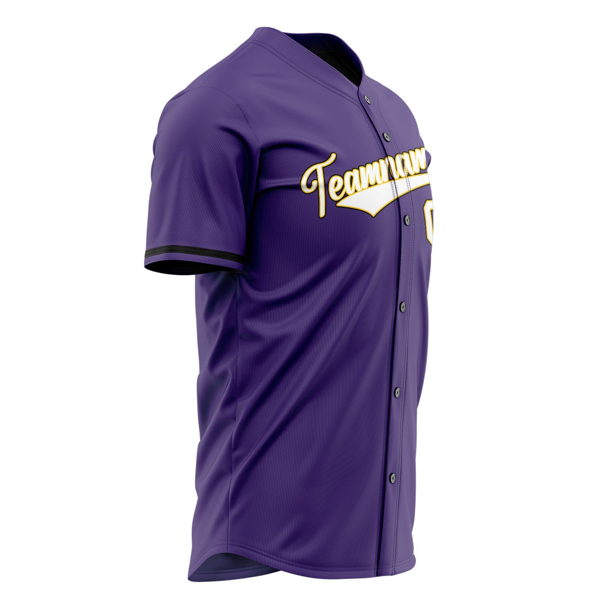 Custom Purple Baseball Jersey (With White Color)