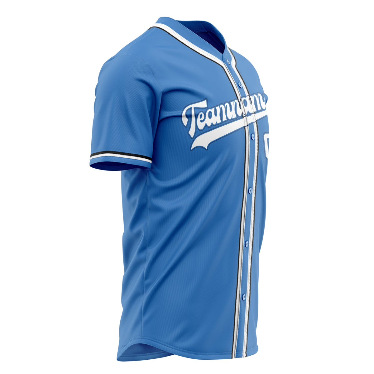 Custom Electric Blue Baseball Jersey (With White Color)