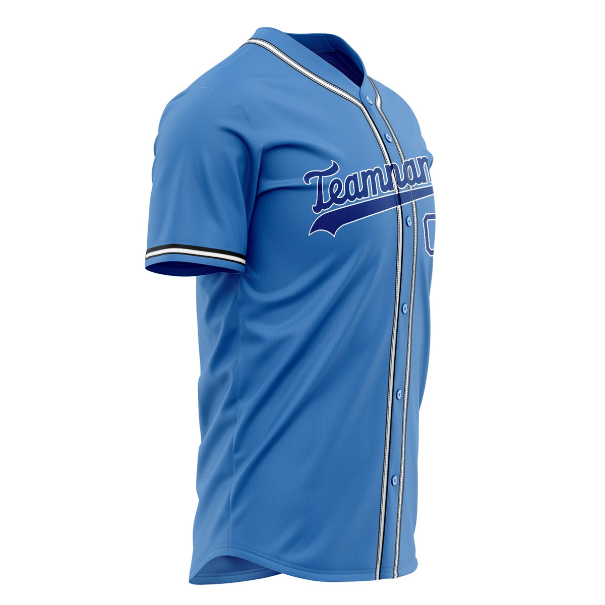 Custom Electric Blue Baseball Jersey (With Royal Color)